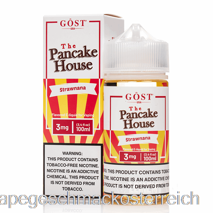 Strawnana – The Pancake House – Gost Vapor – 100 Ml, 3 Mg Vape-Geschmack